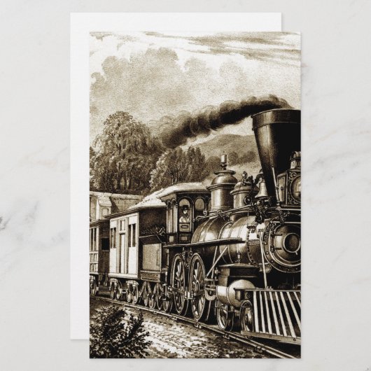 Steam engine locomotive history (Front/Back)