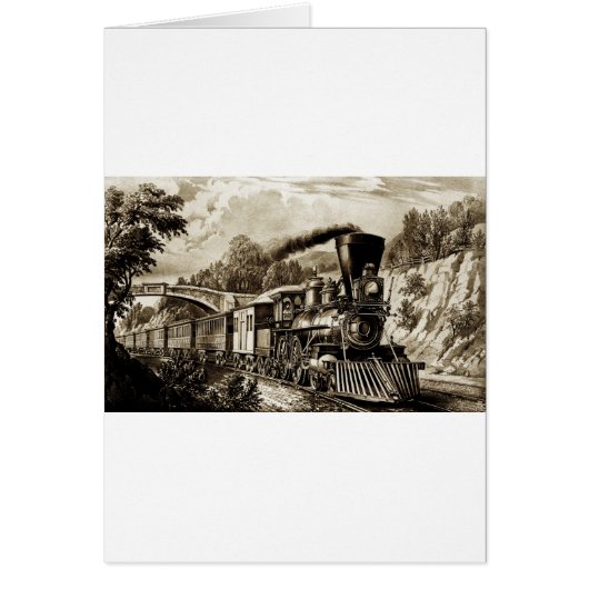 Steam engine locomotive history cards (Front)