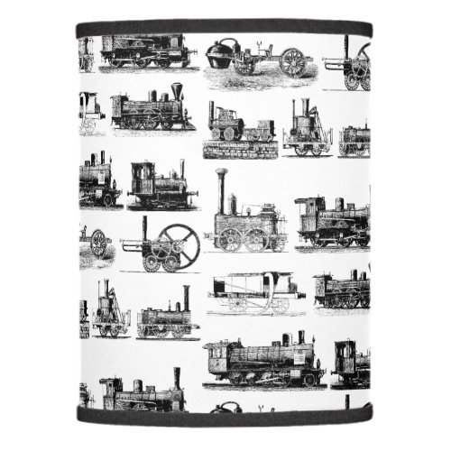 Steam Engine Locomotive Steampunk Pattern Lamp Shade