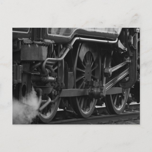 Steam Engine Locomotive Train Gifts Postcard (Front)