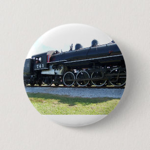 Steam Engine Pinback Button