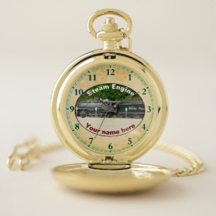 Steam Engine Pocket Watch