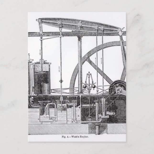 Steam Engine Postcard (Front)