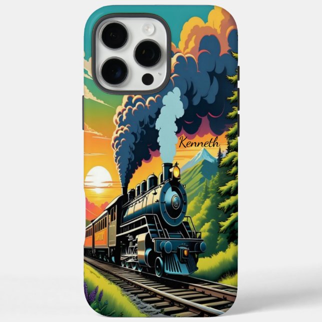 Steam Engine Sunset Case-Mate iPhone Case (Back)