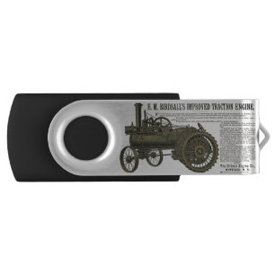 STEAM ENGINE TRACTION ENGINE FARM TRACTOR FARM FLASH DRIVE