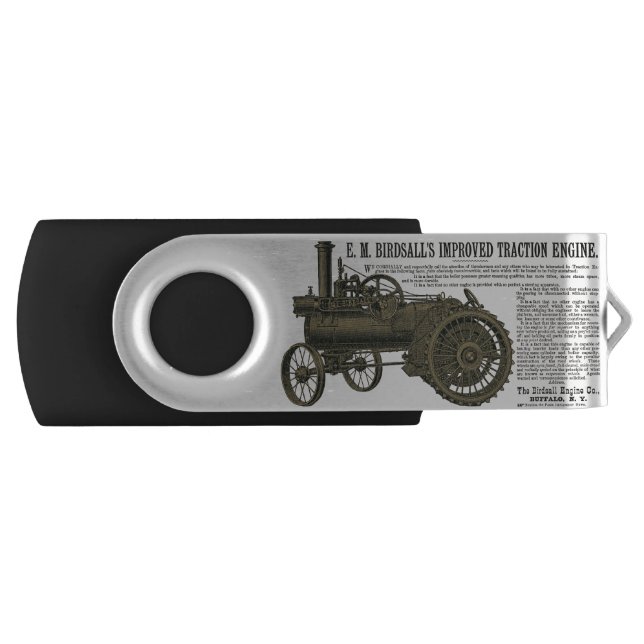 STEAM ENGINE TRACTION ENGINE FARM TRACTOR FARM FLASH DRIVE (Front)