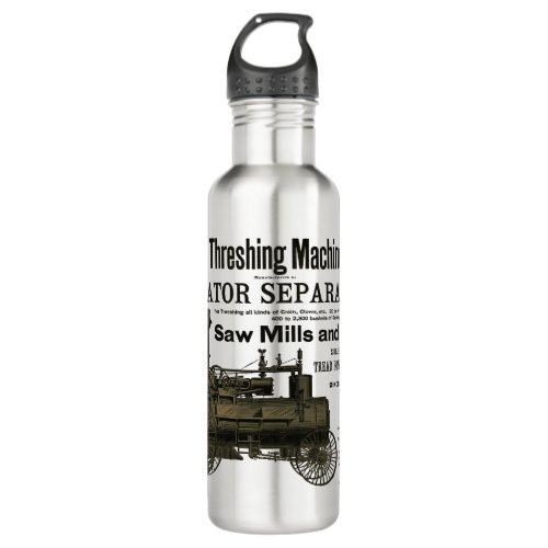 STEAM ENGINE TRACTION ENGINE FARM TRACTOR FARM STAINLESS STEEL WATER BOTTLE