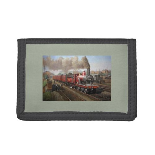 Steam Engine train on a nylon wallet