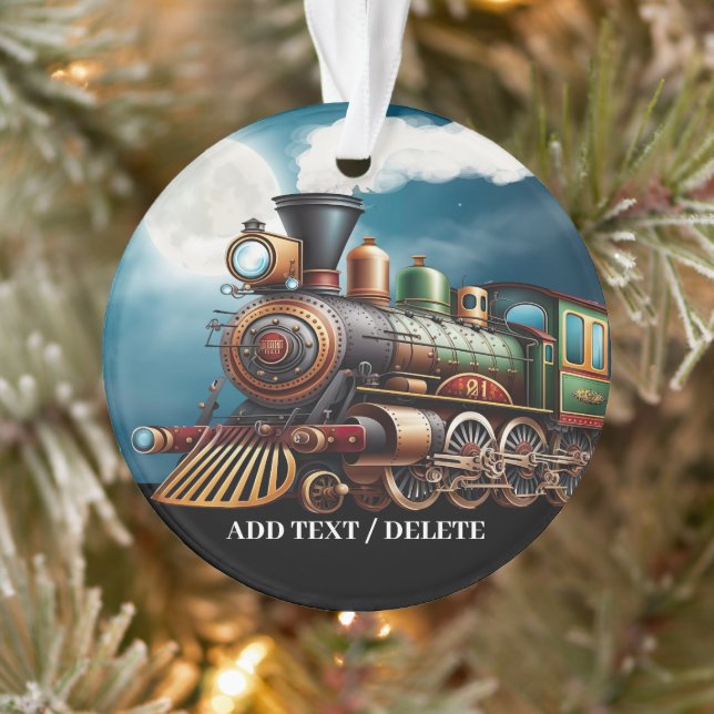 Steam Engine Train  Ornament (Tree)