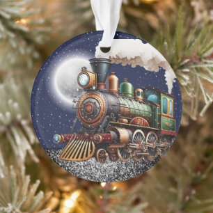 Steam Engine Train Ornament