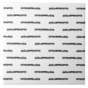 Steam Engine Train with Train Cars CUSTOM \COLOR Ceramic Tile