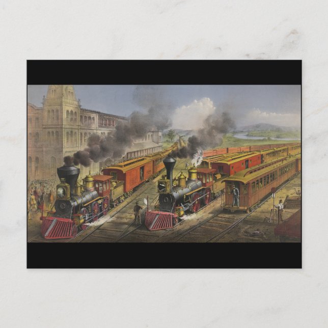 Steam Engines Postcard (Front)