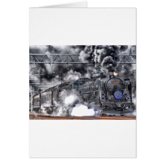 Steam Engines Trains HDR Photo Cards (Front)
