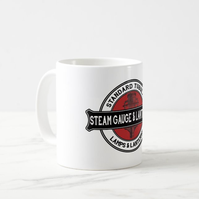 Steam Gauge Lantern company coffee mug (Front Left)