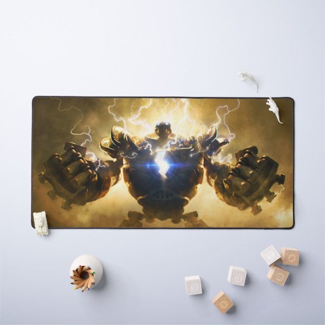 Steam Golem Gaming Desk Mat | Customizable Pad (Kids Table)