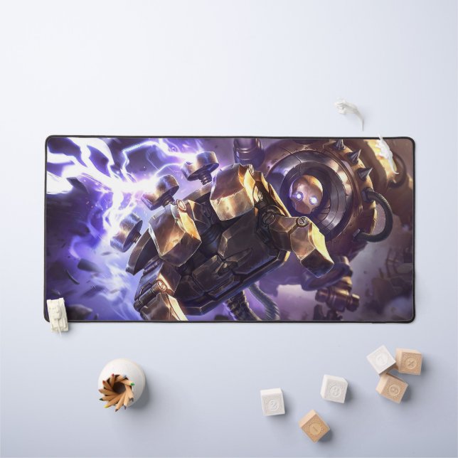 Steam Golem Gaming Desk Mat | Customizable Pad (Kids Table)