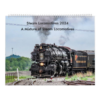 Steam Locomotive 2024 Calendar