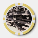 Steam Locomotive 2355 #4 Clay Poker Chips! Poker Chips at Zazzle