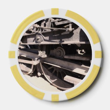 Steam Locomotive 2355 #4 Clay Poker Chips! Poker Chips by SnapDaddy at Zazzle