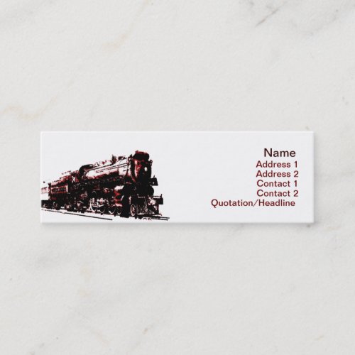 Steam Locomotive Business Card