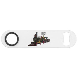 Steam locomotive cartoon illustration  bar key