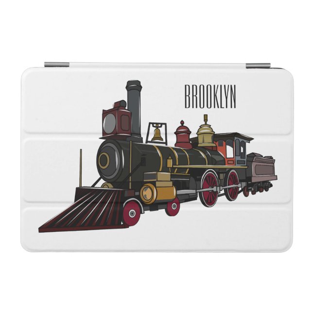 Steam locomotive cartoon illustration  iPad mini cover (Horizontal)