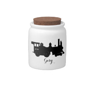 Steam Locomotive Engine Candy Money Jars