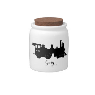 Steam Locomotive Engine Candy Money Jars