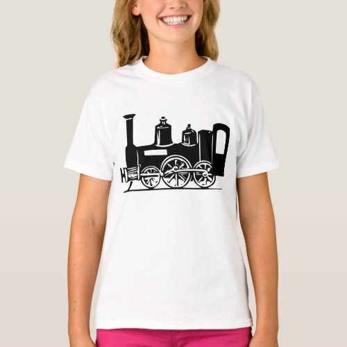 Steam Locomotive Girls T_Shirt