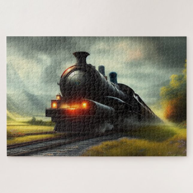 Steam Locomotive Jigsaw Puzzle (Horizontal)