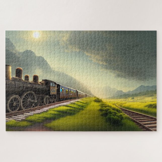 Steam Locomotive Jigsaw Puzzle (Horizontal)