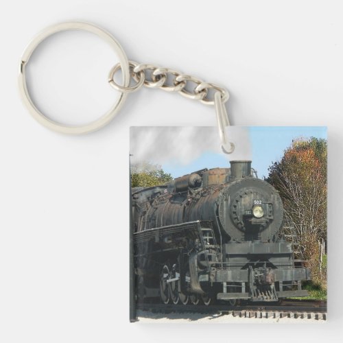 Steam Locomotive Keychain