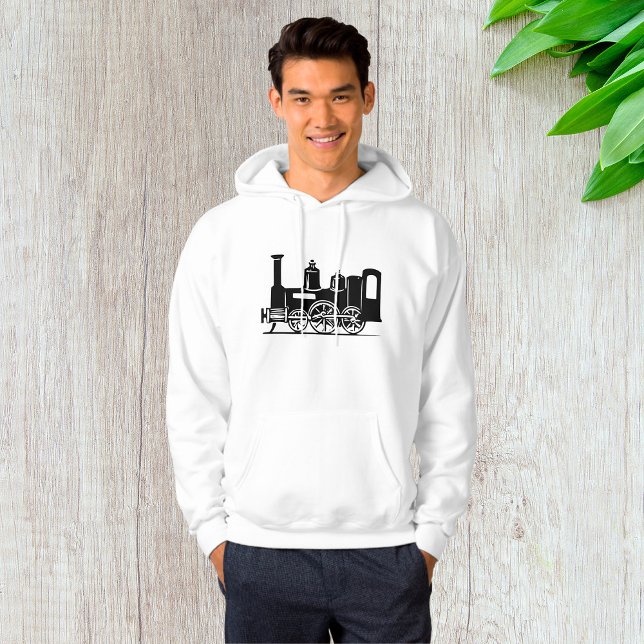 Steam Locomotive Mens Hoodie (Creator Uploaded)