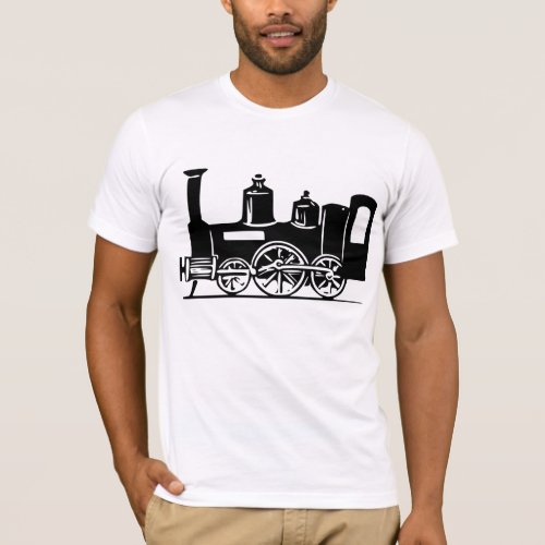 Steam Locomotive Mens T_Shirt