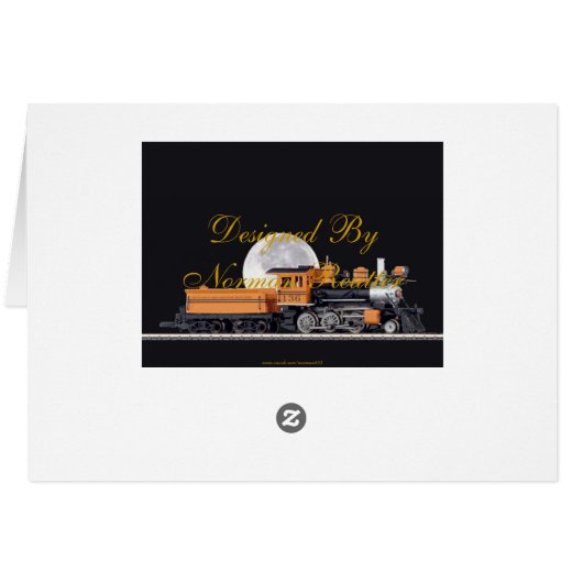 Steam Locomotive Mogul Card (Back Horizontal)