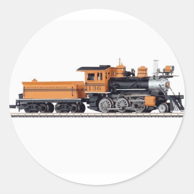 Steam Locomotive Mogul Sticker (Front)