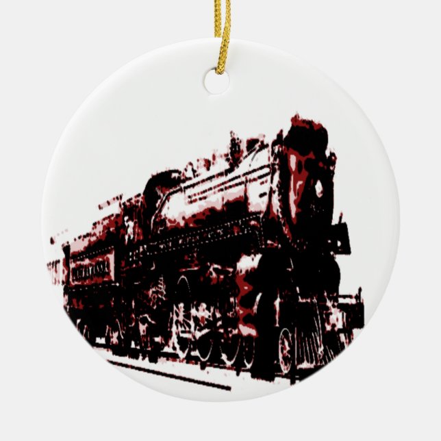 Steam Locomotive Ornament (Front)