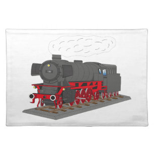 steam locomotive placemat