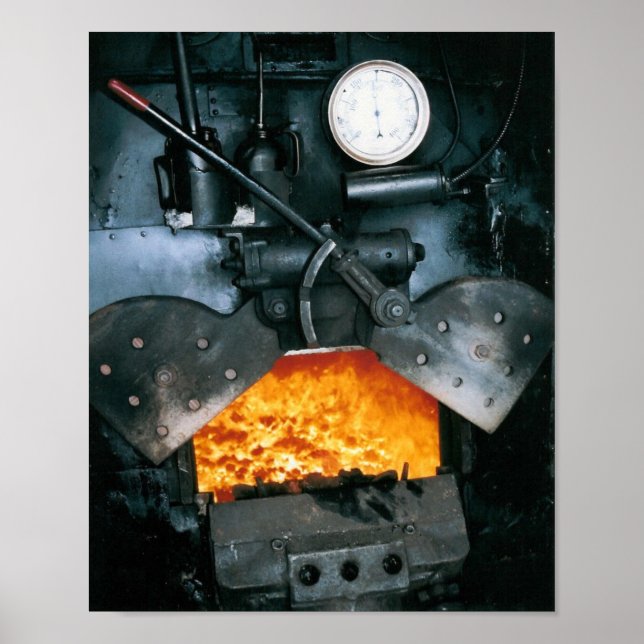 Steam Locomotive Print, highest quality Poster (Front)