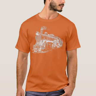 Steam Locomotive Retro Railroad Fashion 1 T-Shirt