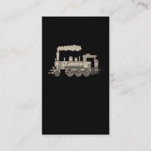 Steam Locomotive Retro Railroad Train Lover Business Card