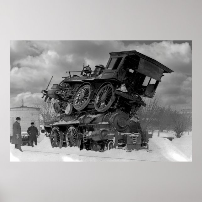 Steam Locomotive Sandwich 1885 Poster (Front)