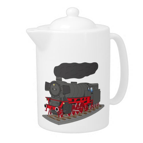 steam locomotive teapot