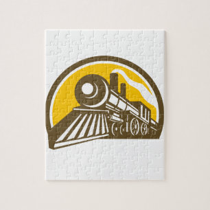 Steam Locomotive Train Icon Jigsaw Puzzle