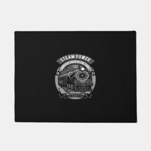 steam power non stop train in the town doormat