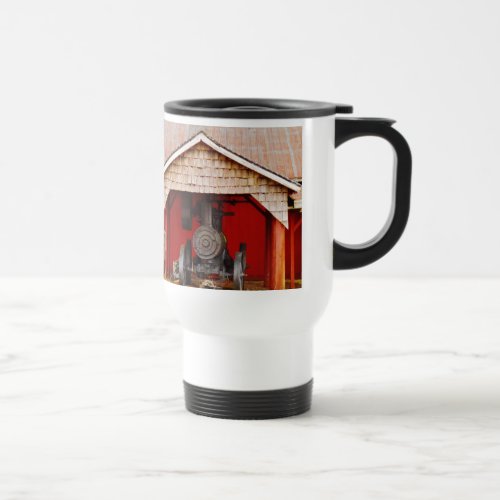 Steam powered Antique Tracter Travel Mug