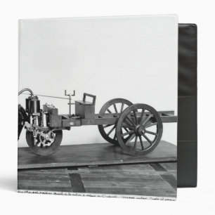 Steam-powered car invented 3 ring binder