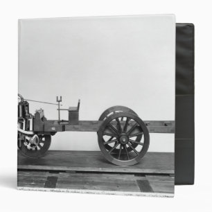 Steam-powered car invented 3 ring binder