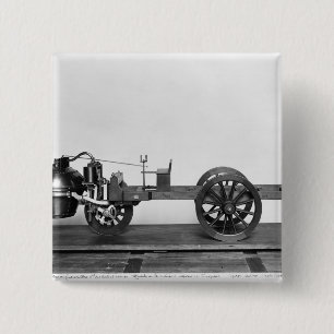 Steam-powered car invented button