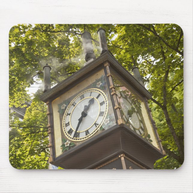 Steam powered clock in the Gastown neighborhood Mouse Pad (Front)
